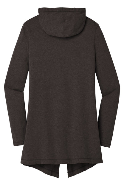District Women's Perfect Tri Hooded Cardigan DT156 Black Frost