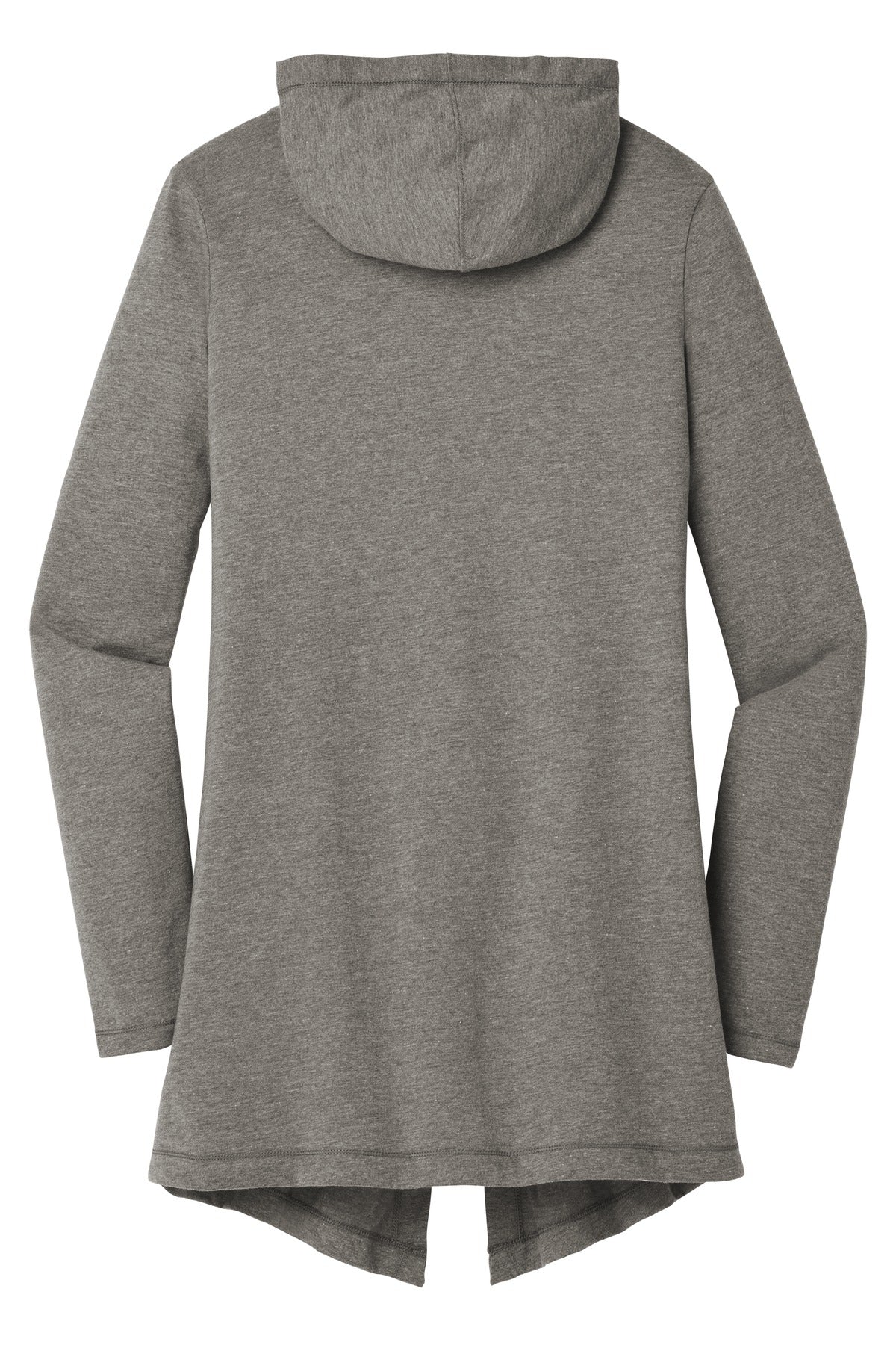 District Women's Perfect Tri Hooded Cardigan DT156 Grey Frost