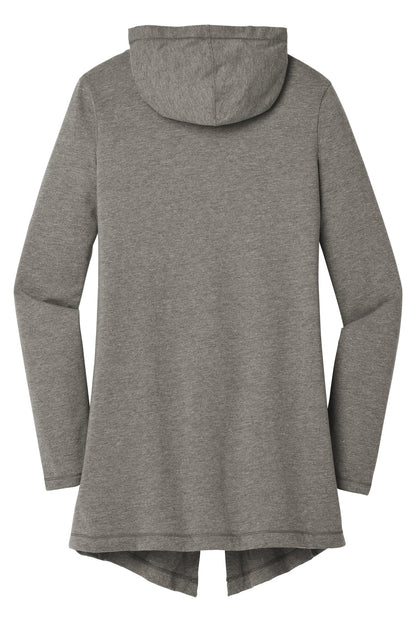District Women's Perfect Tri Hooded Cardigan DT156 Grey Frost