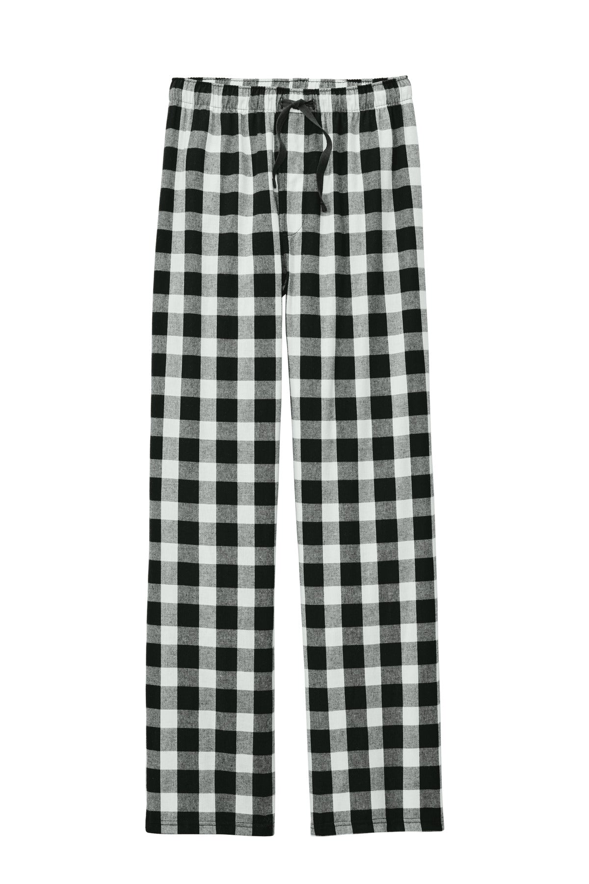 District Flannel Plaid Pant DT1800 Black/ White Buffalo Check