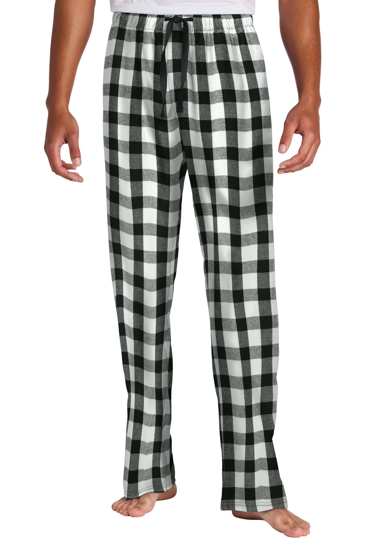 District Flannel Plaid Pant DT1800 Black/ White Buffalo Check