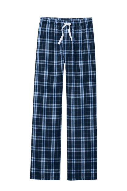 District Flannel Plaid Pant DT1800 True Navy/ Carolina Blue