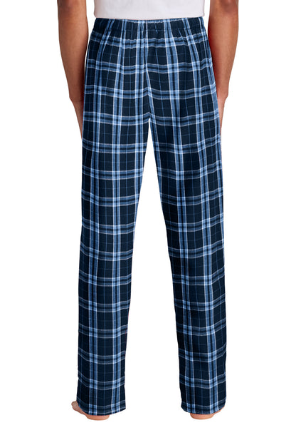 District Flannel Plaid Pant DT1800 True Navy/ Carolina Blue