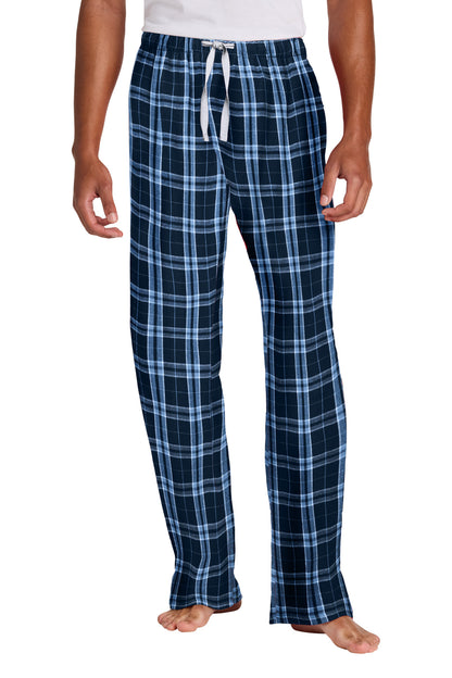 District Flannel Plaid Pant DT1800 True Navy/ Carolina Blue