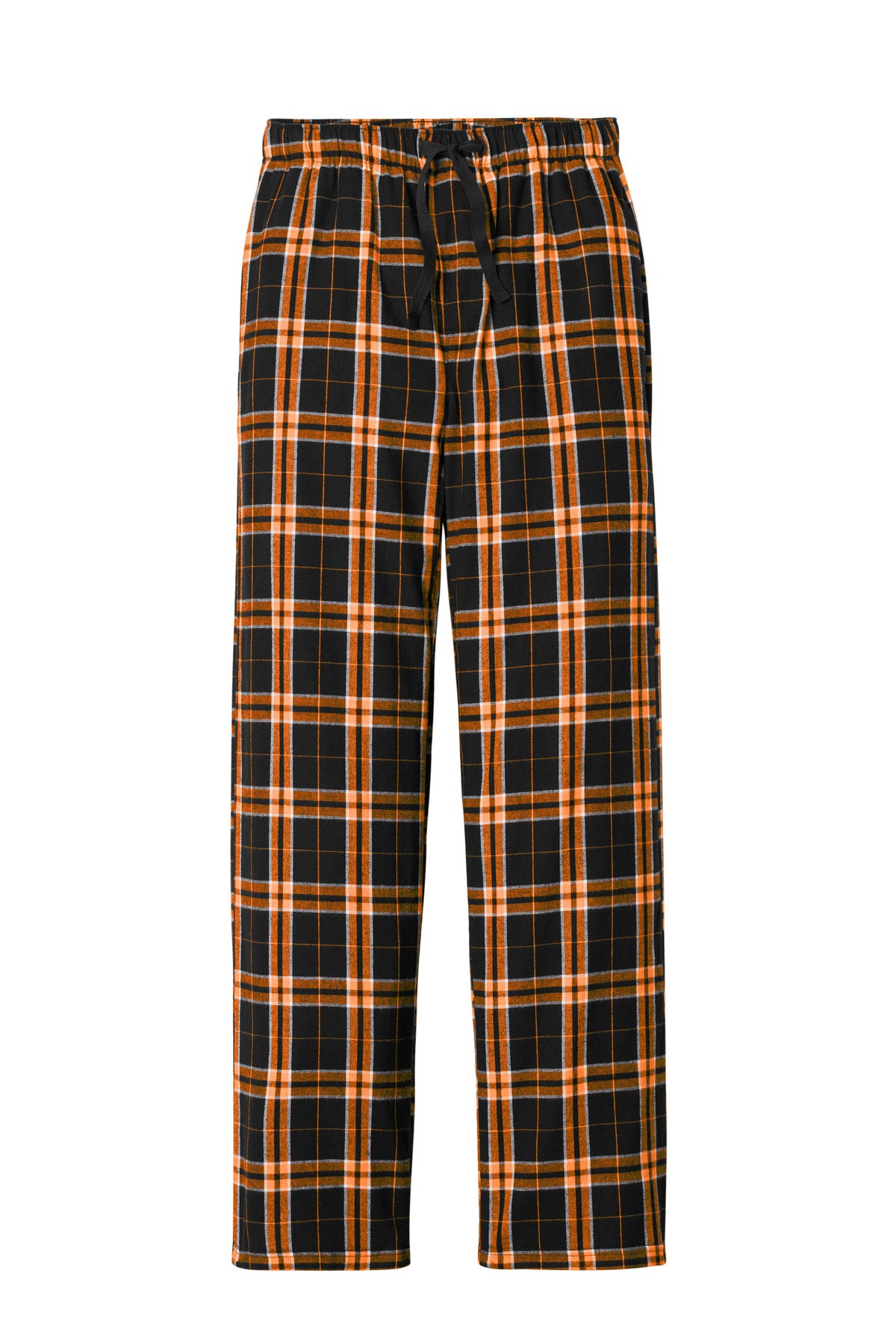 District Flannel Pocket Pant DT1810 Black/ Orange
