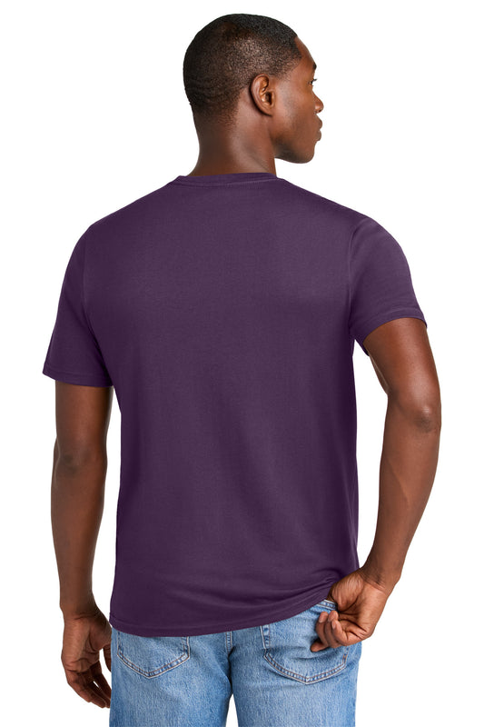 District Perfect Weight CVC Tee DT184 Blackberry
