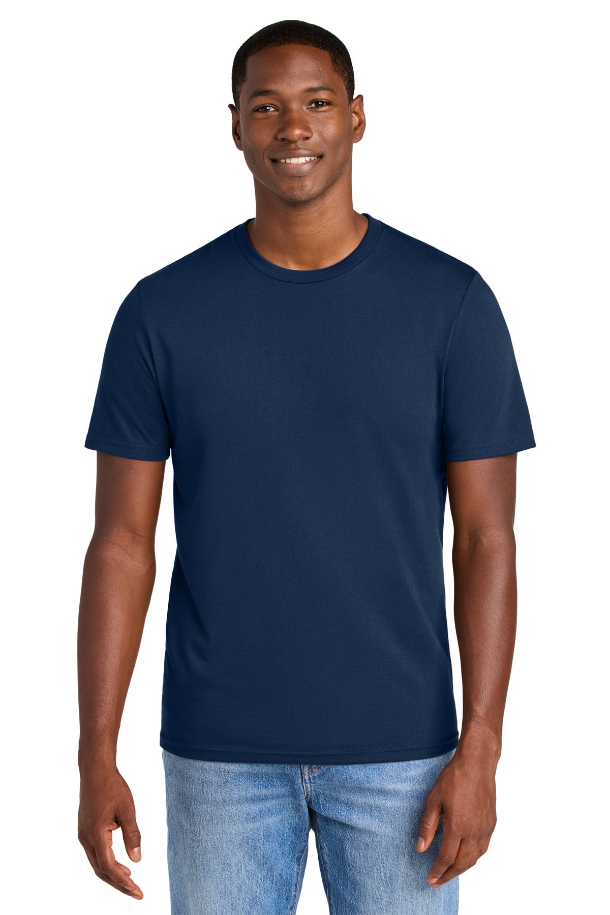 District Perfect Weight CVC Tee DT184 Dark Royal