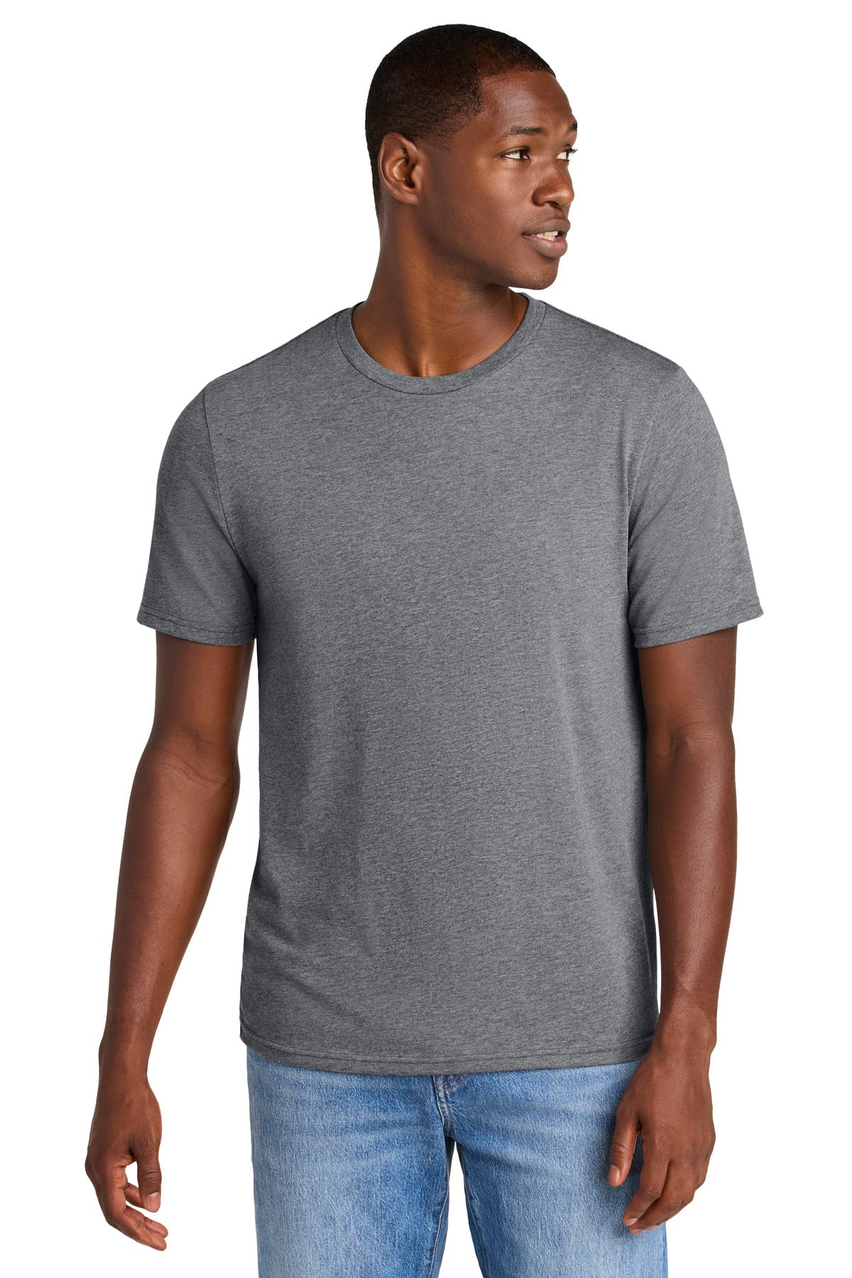 District Perfect Weight CVC Tee DT184 Graphite Heather