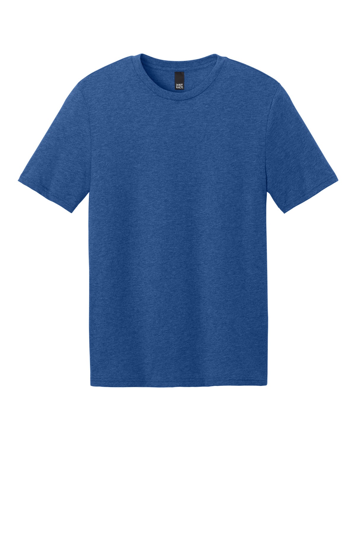 District Perfect Weight CVC Tee DT184 Heathered Deep Royal