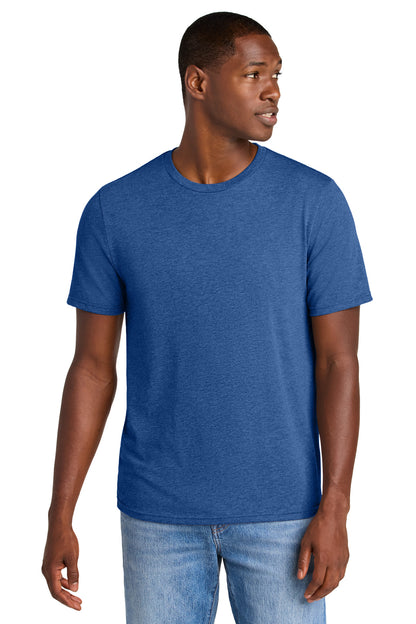 District Perfect Weight CVC Tee DT184 Heathered Deep Royal