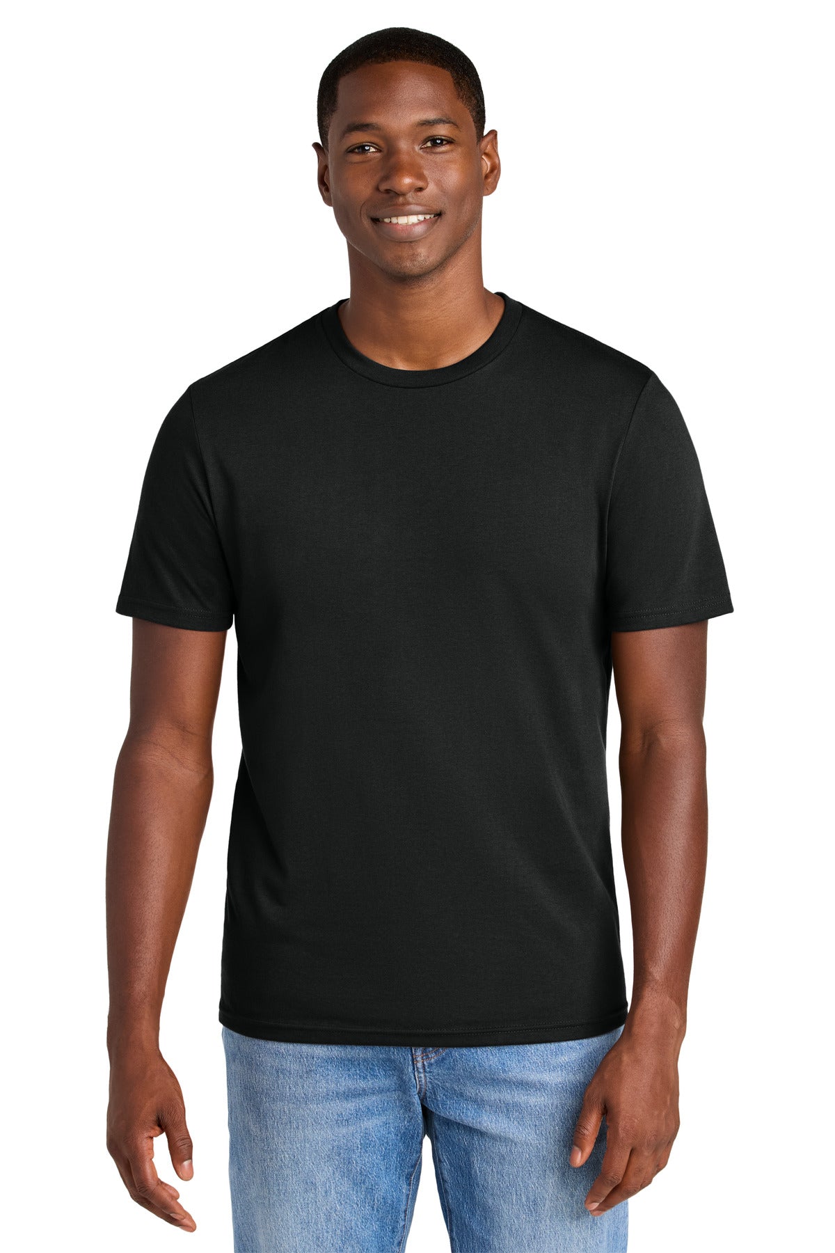 District Perfect Weight CVC Tee DT184 Jet Black