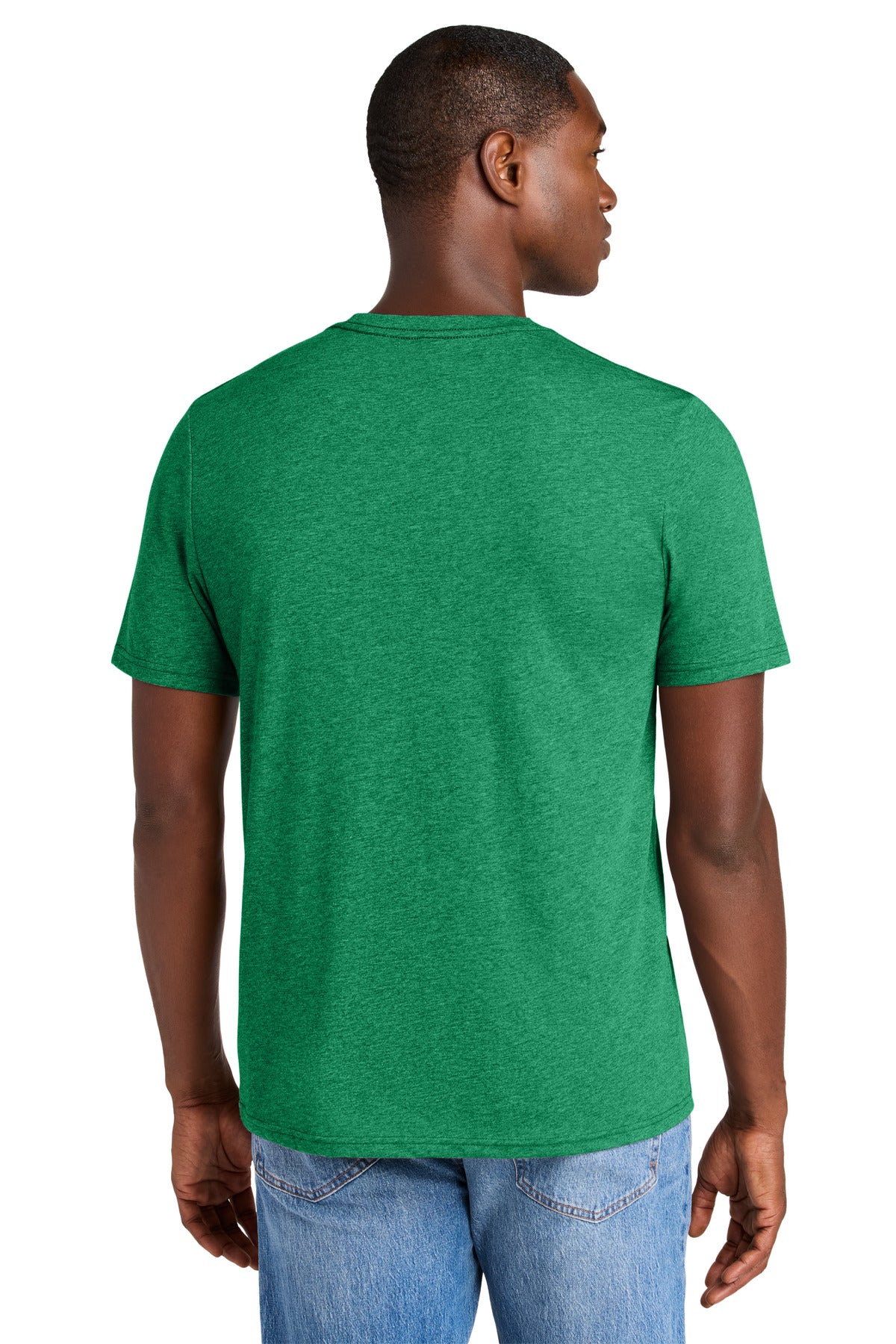 District Perfect Weight CVC Tee DT184 Meadow Green Heather