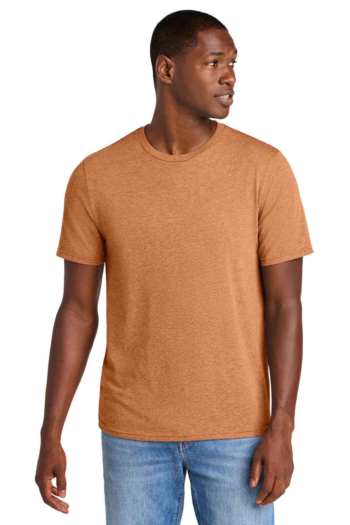 District Perfect Weight CVC Tee DT184 Sienna Heather