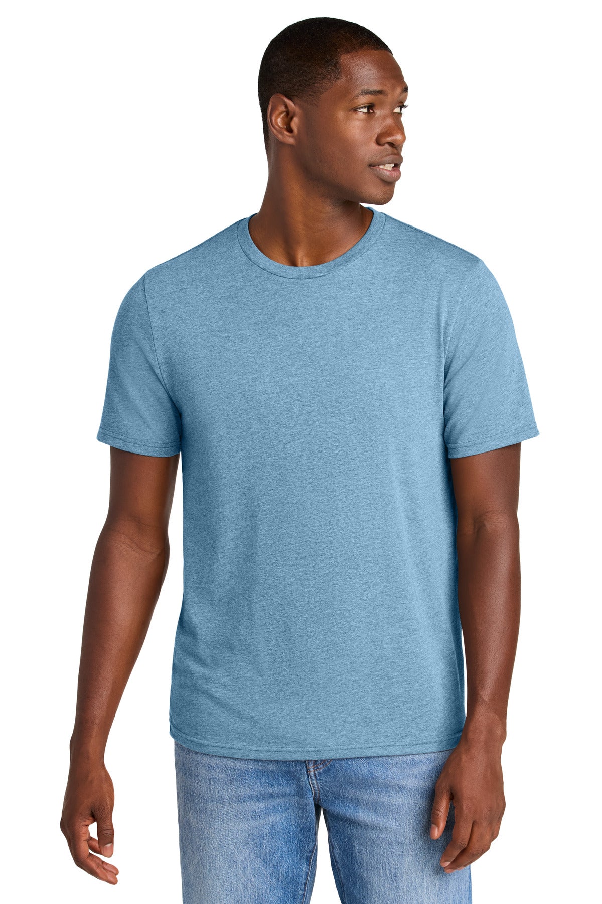 District Perfect Weight CVC Tee DT184 Tundra Blue Heather