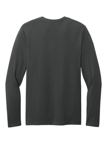 District Perfect Weight CVC Long Sleeve Tee DT185 Charcoal