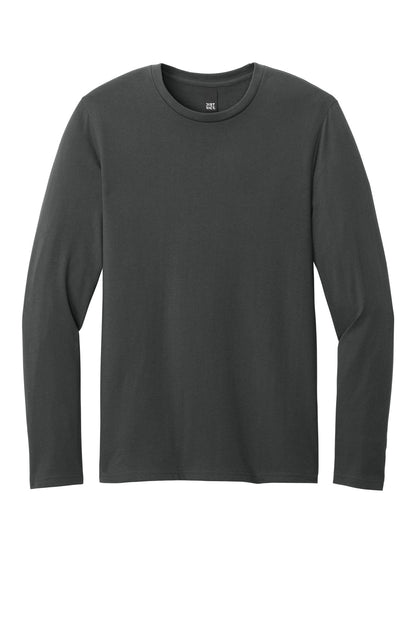 District Perfect Weight CVC Long Sleeve Tee DT185 Charcoal