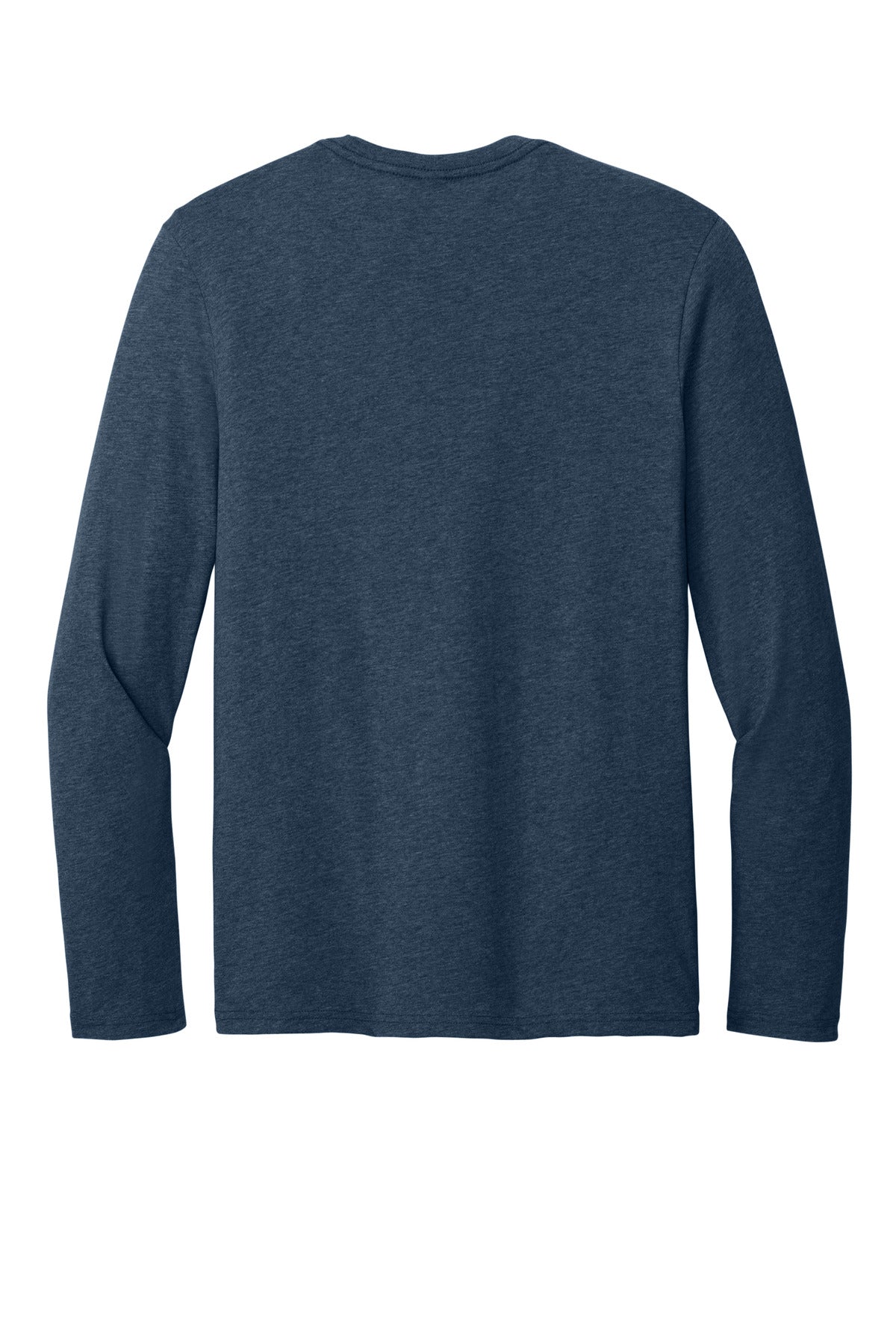District Perfect Weight CVC Long Sleeve Tee DT185 Heathered Navy