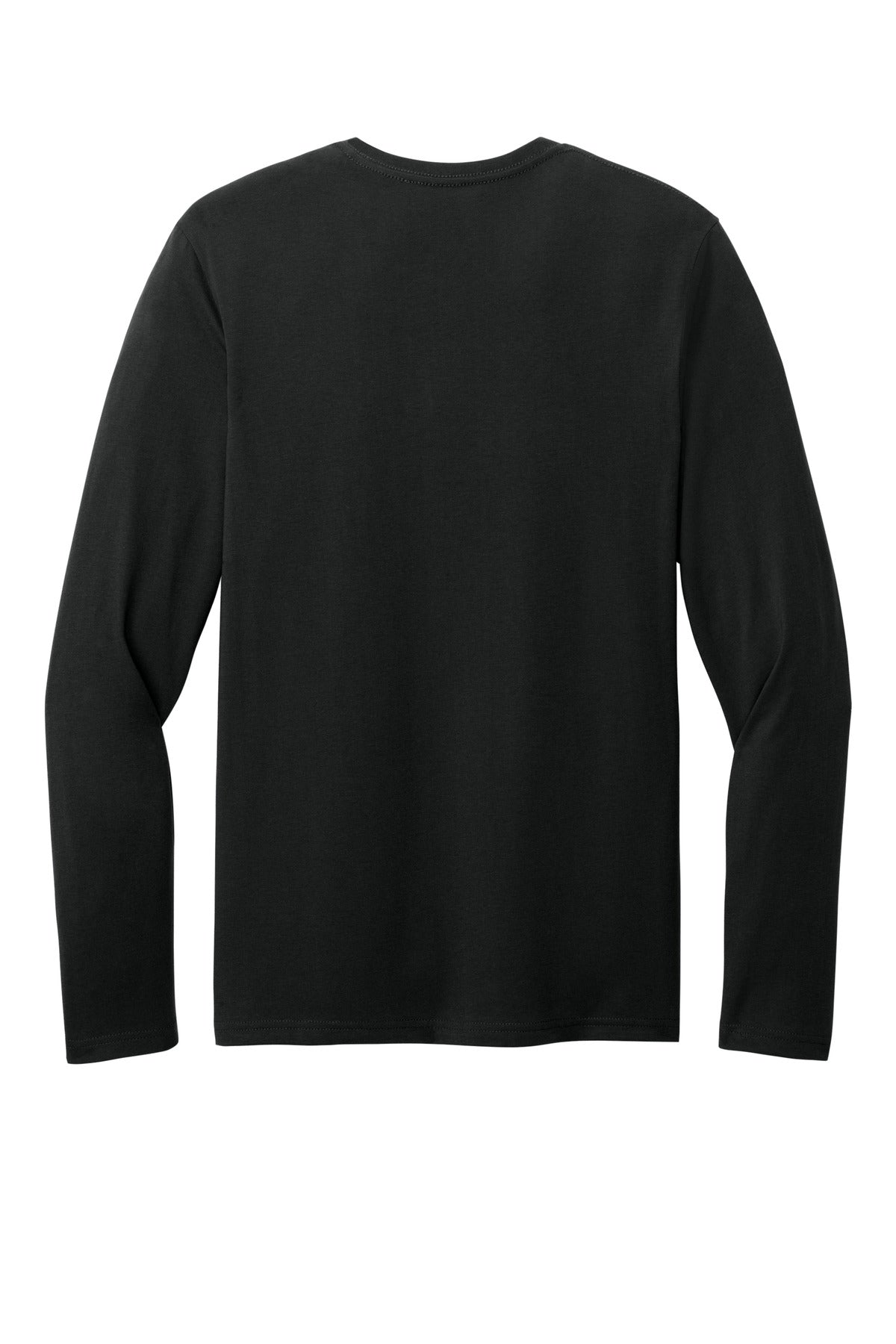 District Perfect Weight CVC Long Sleeve Tee DT185 Jet Black