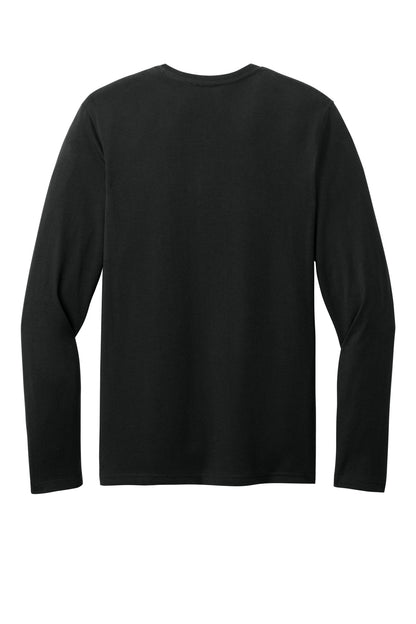 District Perfect Weight CVC Long Sleeve Tee DT185 Jet Black