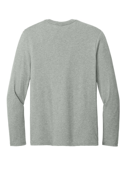 District Perfect Weight CVC Long Sleeve Tee DT185 Light Heather Grey