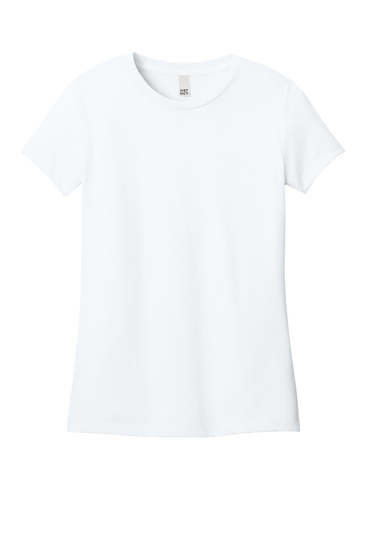 District Women's Perfect Weight CVC Tee DT188 Bright White