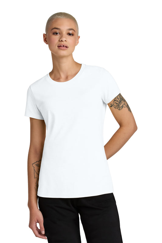 District Women's Perfect Weight CVC Tee DT188 Bright White