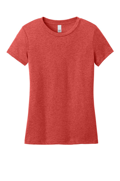 District Women's Perfect Weight CVC Tee DT188 Geranium Heather