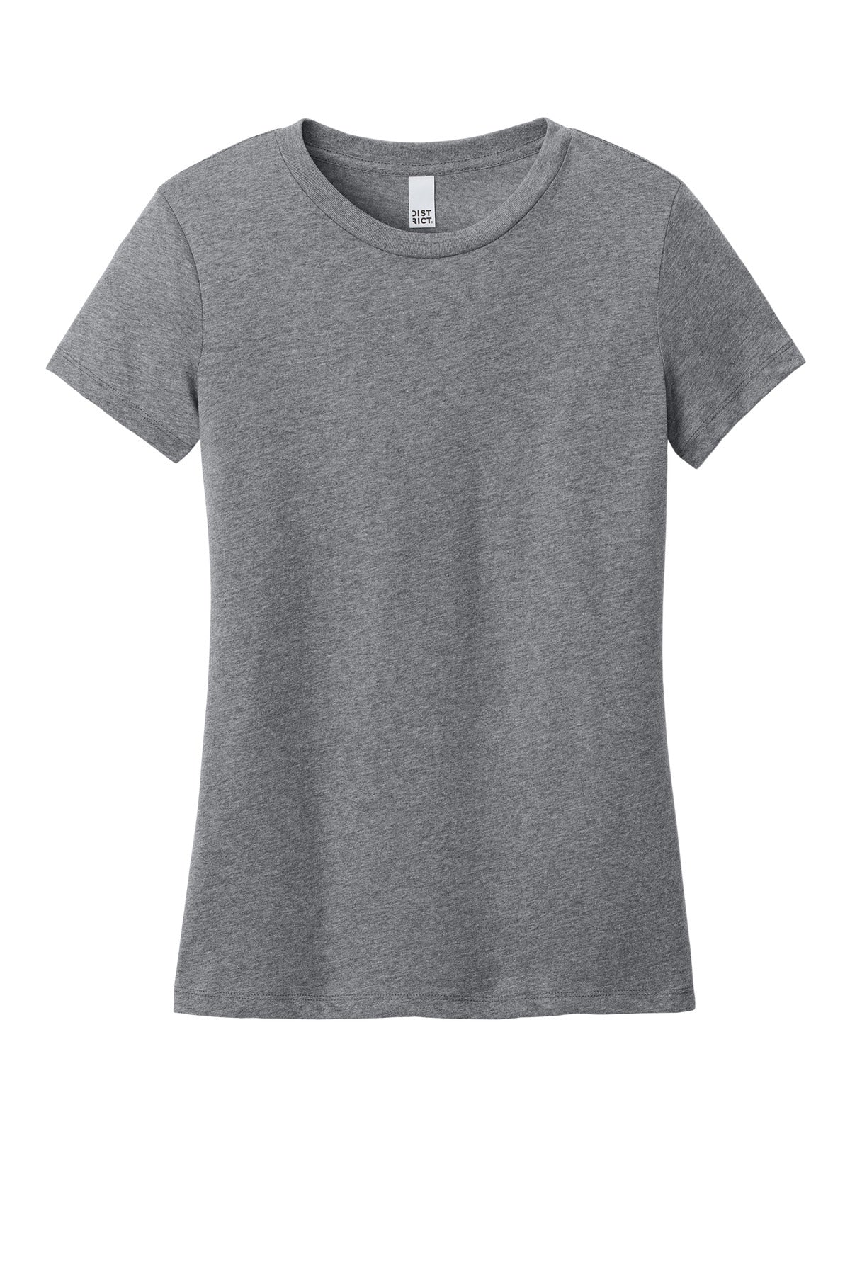 District Women's Perfect Weight CVC Tee DT188 Graphite Heather