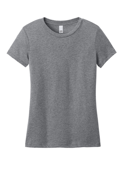 District Women's Perfect Weight CVC Tee DT188 Graphite Heather