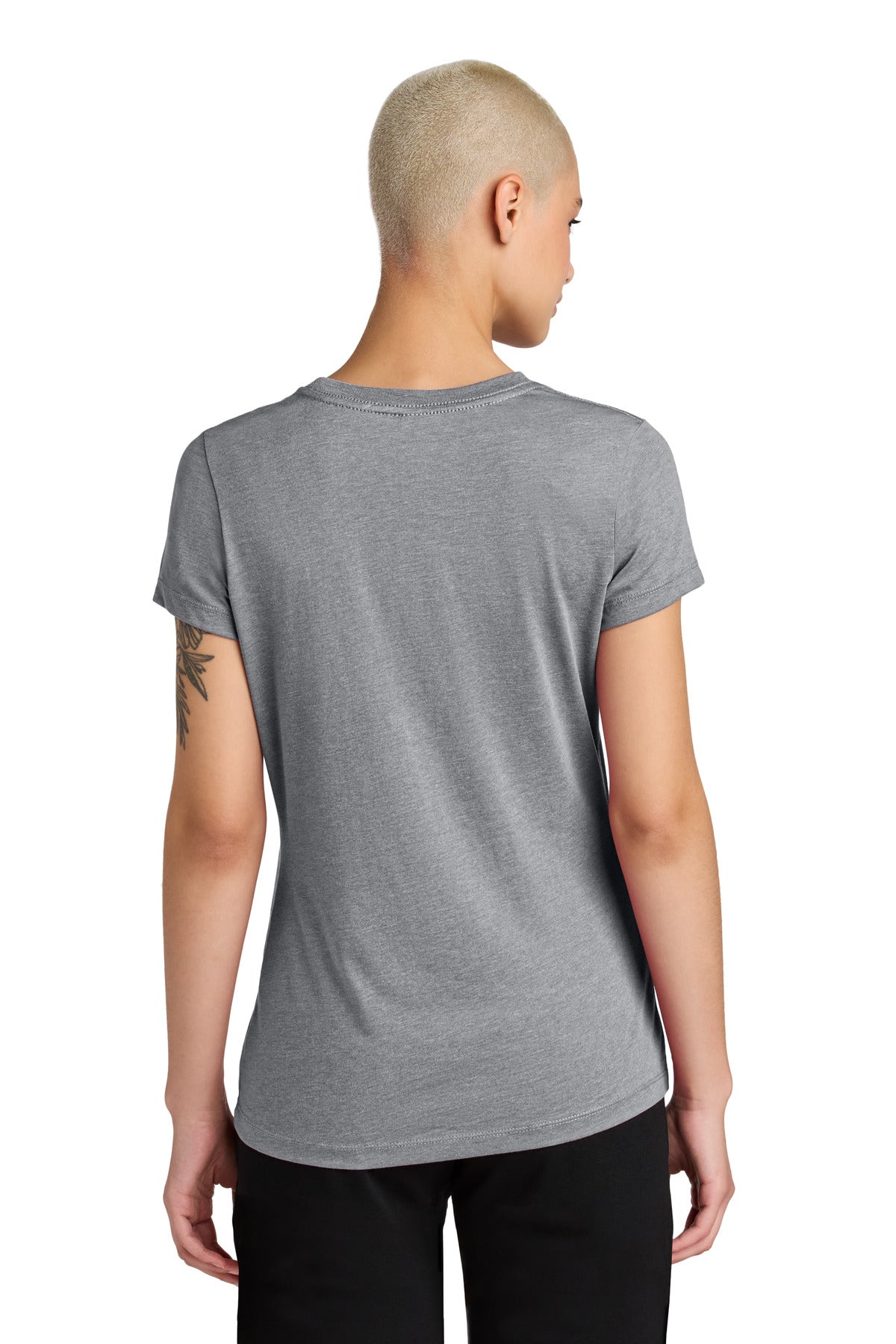 District Women's Perfect Weight CVC Tee DT188 Graphite Heather