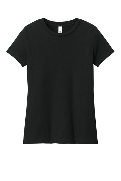 District Women's Perfect Weight CVC Tee DT188 Jet Black