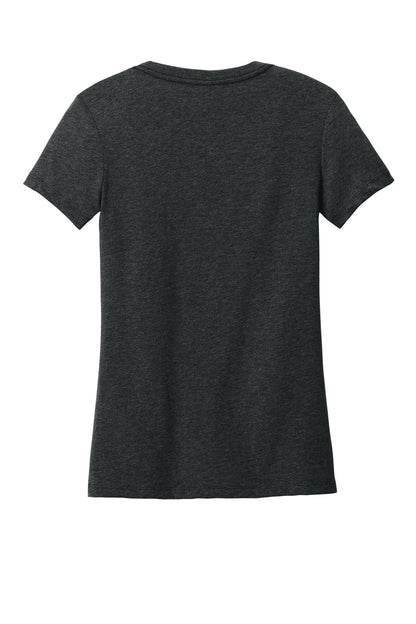 District Women's Perfect Weight CVC Tee DT188 Jet Black Heather