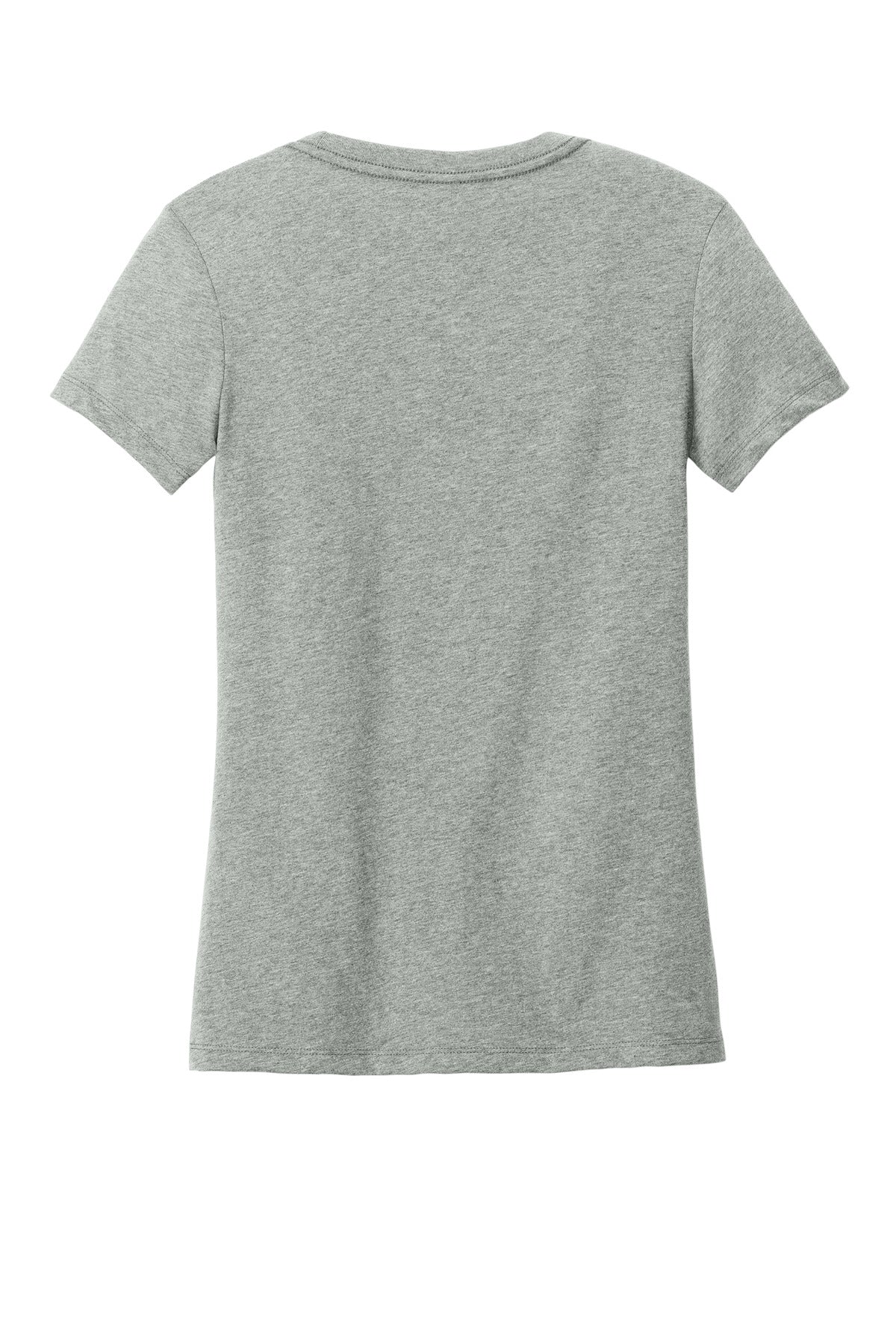District Women's Perfect Weight CVC Tee DT188 Light Heather Grey