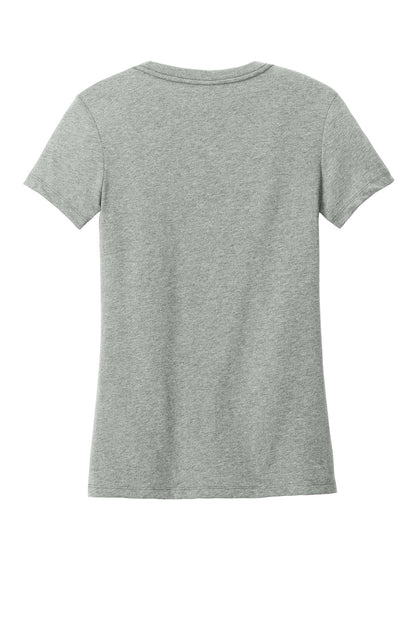 District Women's Perfect Weight CVC Tee DT188 Light Heather Grey