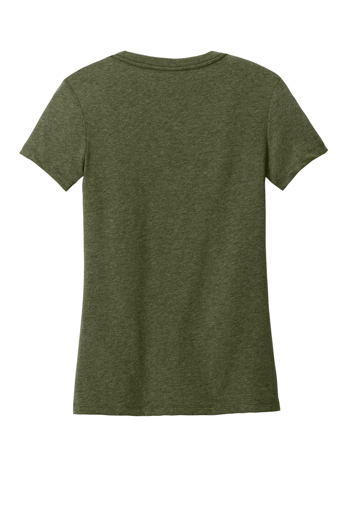 District Women's Perfect Weight CVC Tee DT188 Military Green Heather