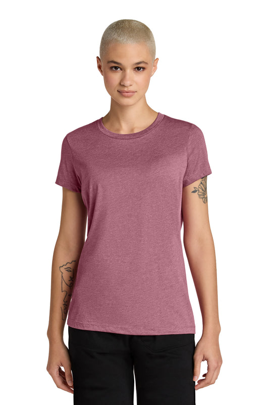 District Women's Perfect Weight CVC Tee DT188 Orchid Haze Heather