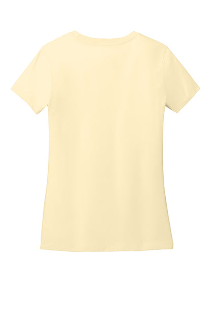 District Women's Perfect Weight CVC Tee DT188 Soft Yellow