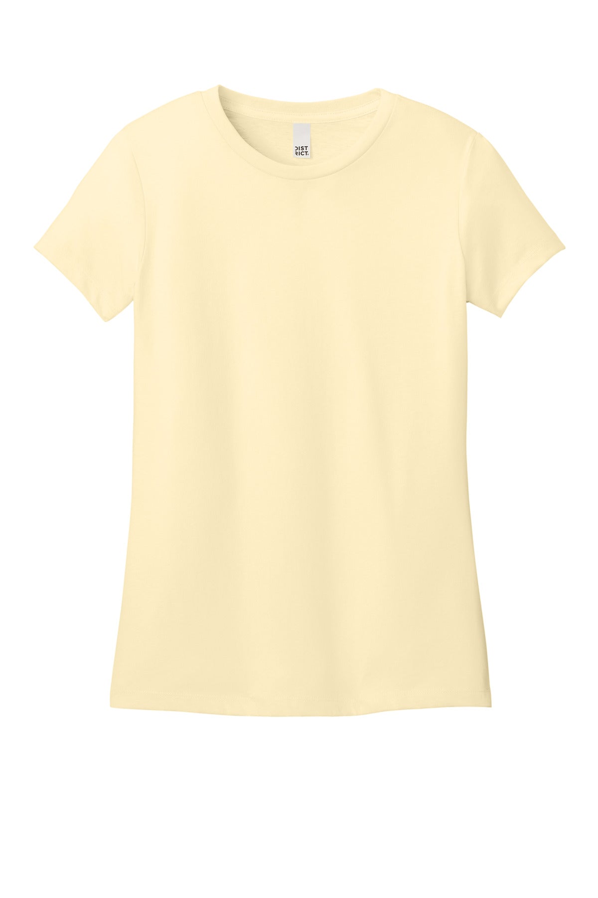 District Women's Perfect Weight CVC Tee DT188 Soft Yellow