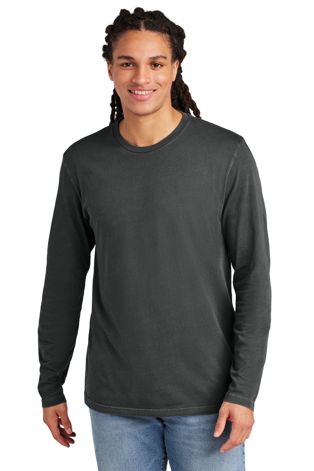 District Wash Long Sleeve Tee DT2103 Graphite