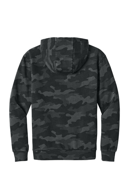 District Wash Camo Fleece Hoodie DT2200C Black