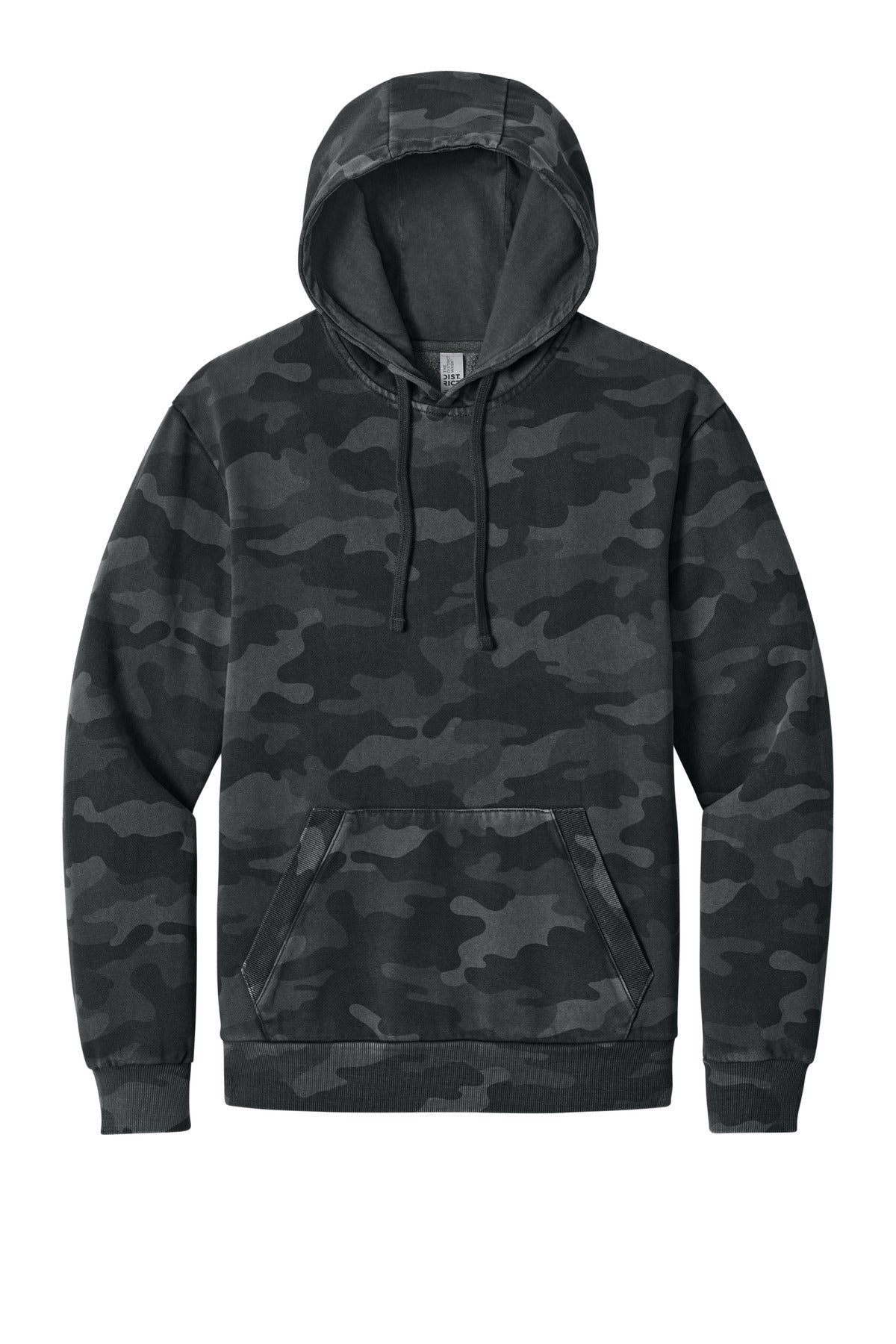 District Wash Camo Fleece Hoodie DT2200C Black