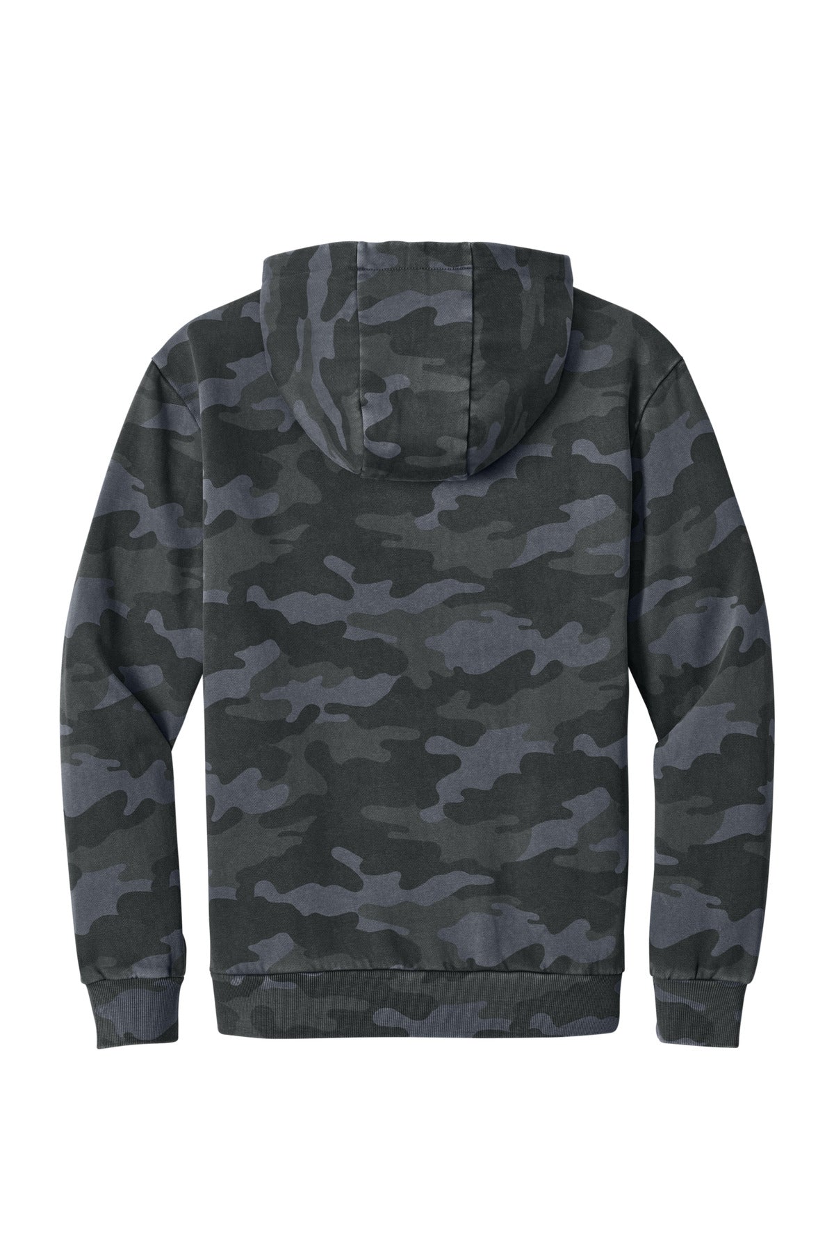 District Wash Camo Fleece Hoodie DT2200C Graphite