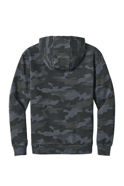 District Wash Camo Fleece Hoodie DT2200C Graphite