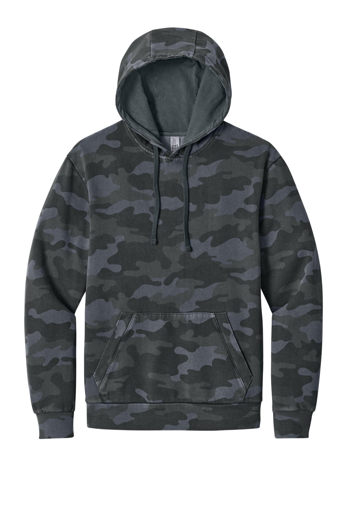 District Wash Camo Fleece Hoodie DT2200C Graphite