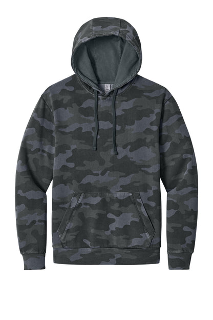 District Wash Camo Fleece Hoodie DT2200C Graphite