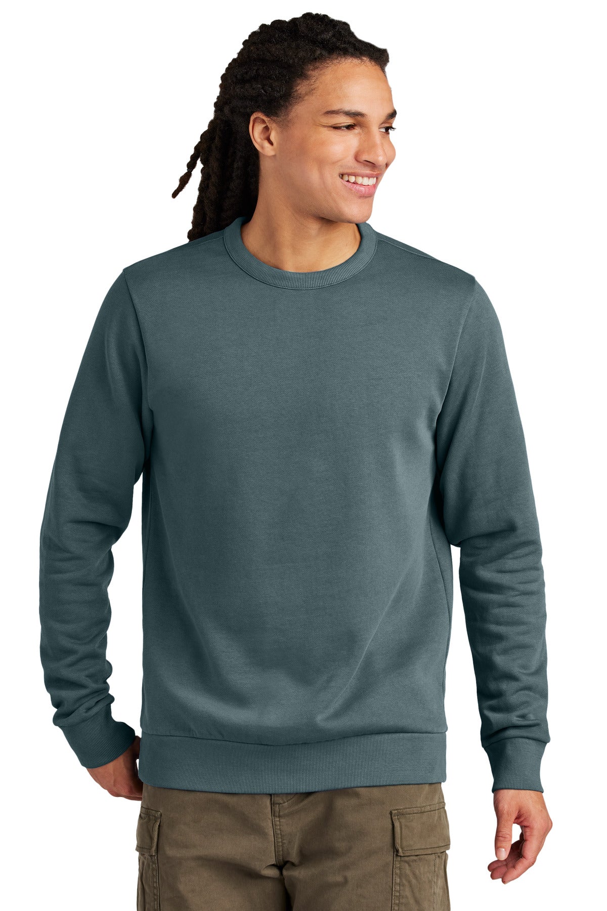 District Wash Fleece Crew DT2204 Deep Steel Blue