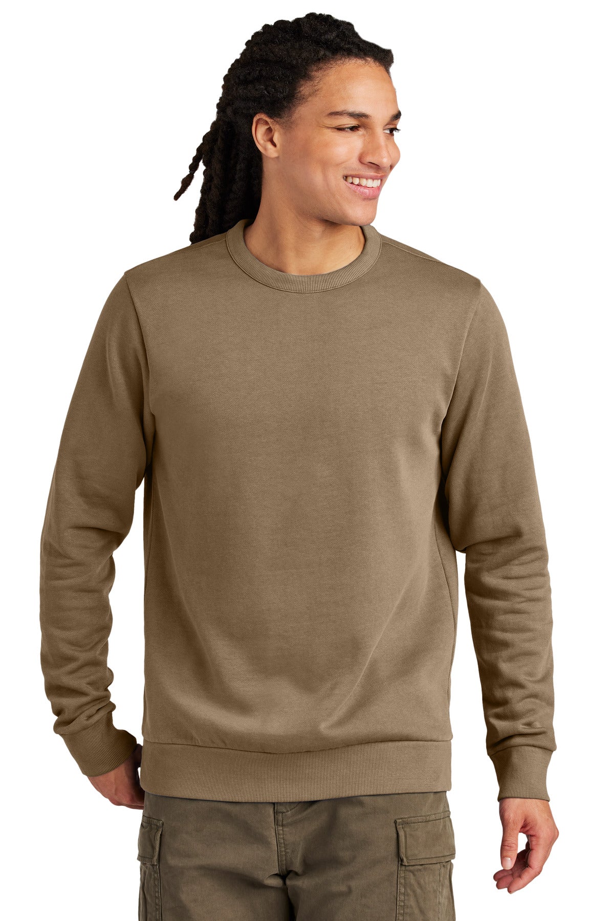 District Wash Fleece Crew DT2204 Mushroom
