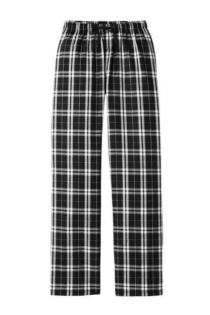District Women's Flannel Plaid Pant DT2800 Black