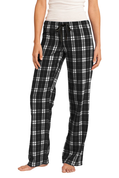 District Women's Flannel Plaid Pant DT2800 Black