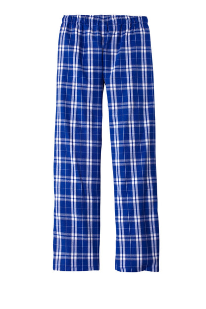 District Women's Flannel Plaid Pant DT2800 Deep Royal